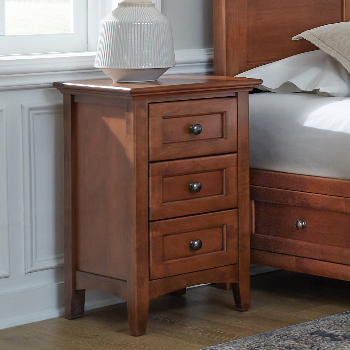 McKenzie Small 3-Drawer Nightstand