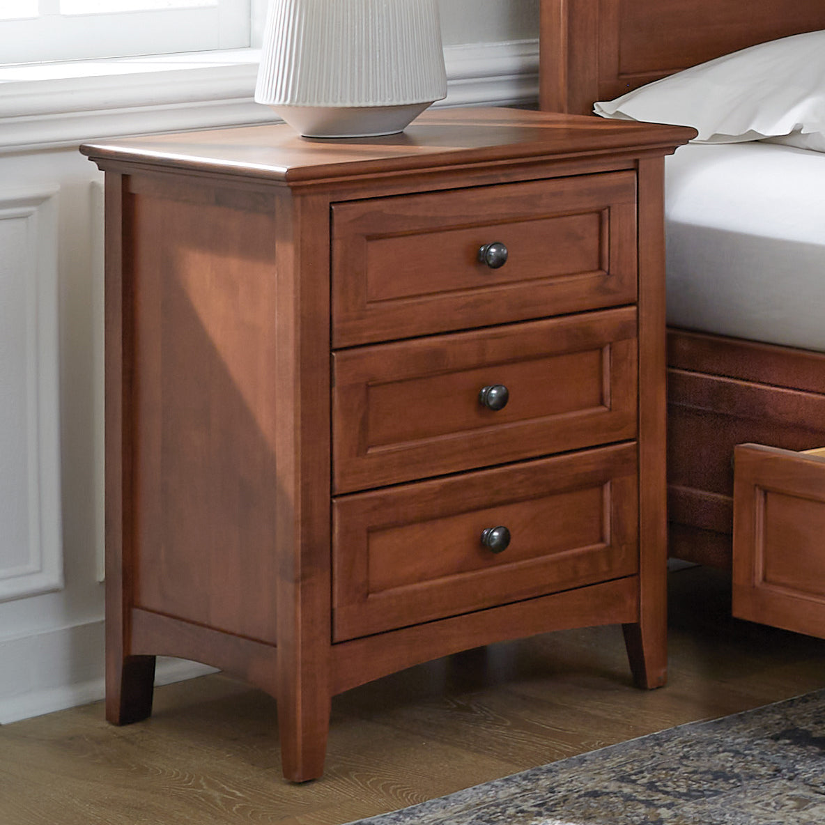 McKenzie 3-Drawer Nightstand