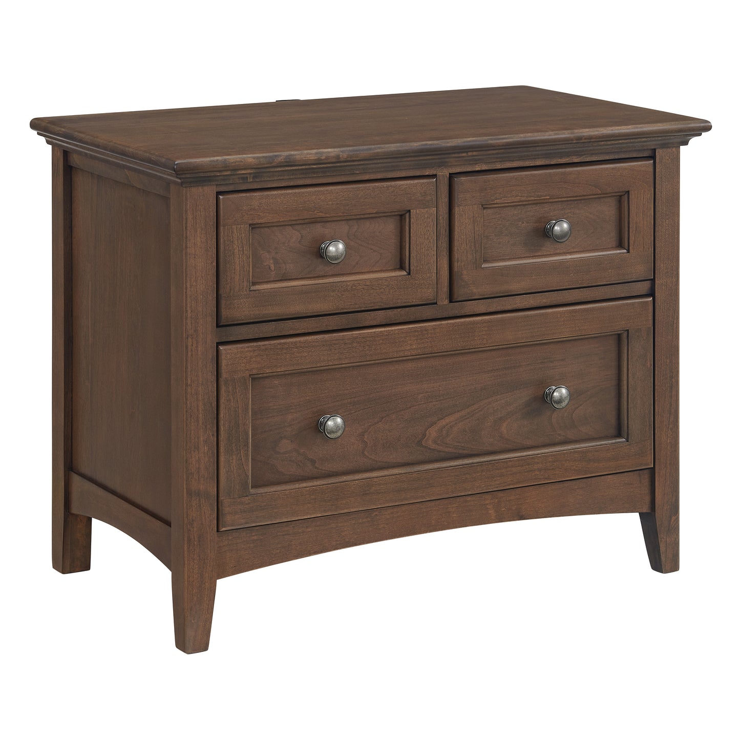 McKenzie 3-Drawer Wide Nightstand