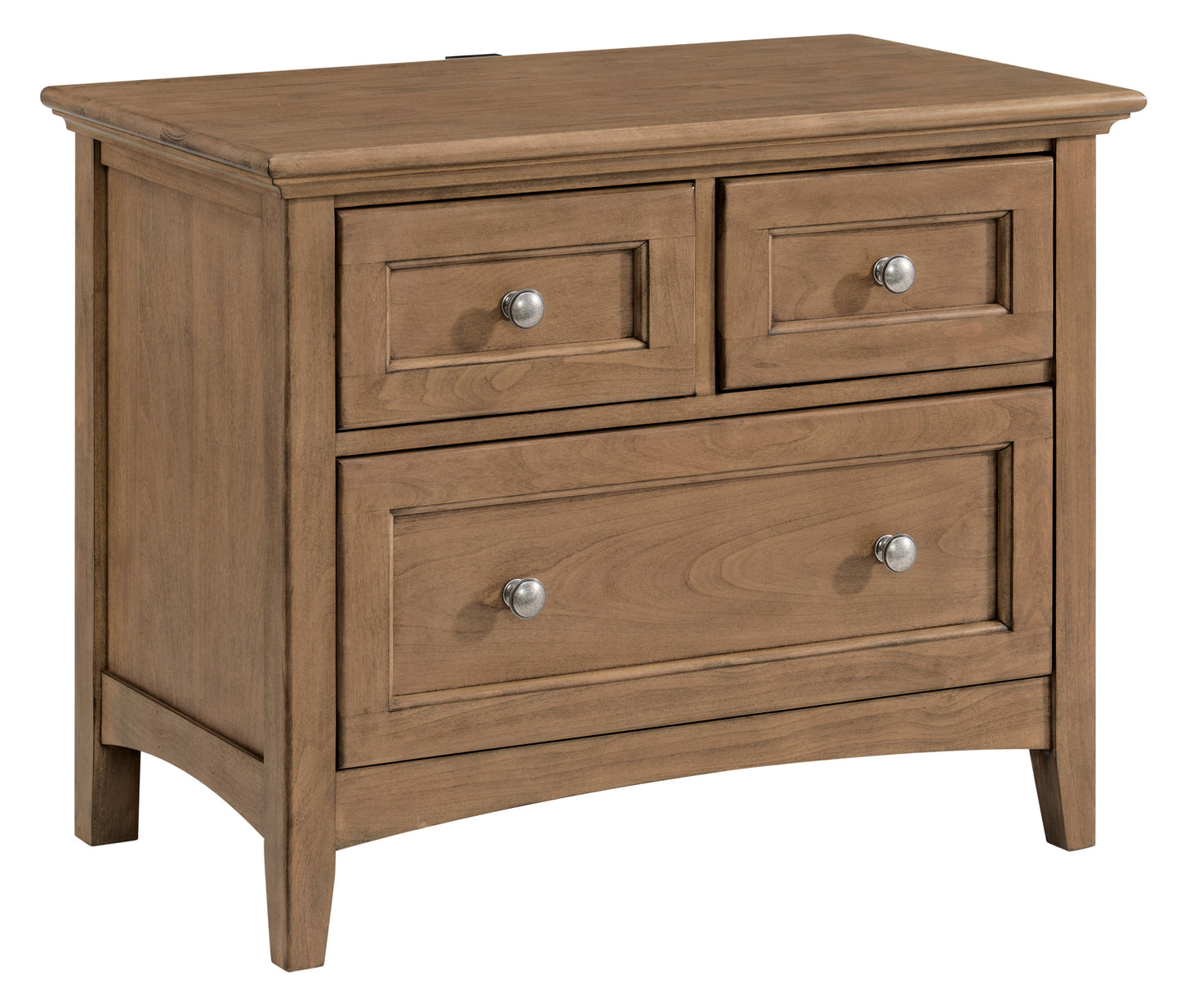 McKenzie 3-Drawer Wide Nightstand