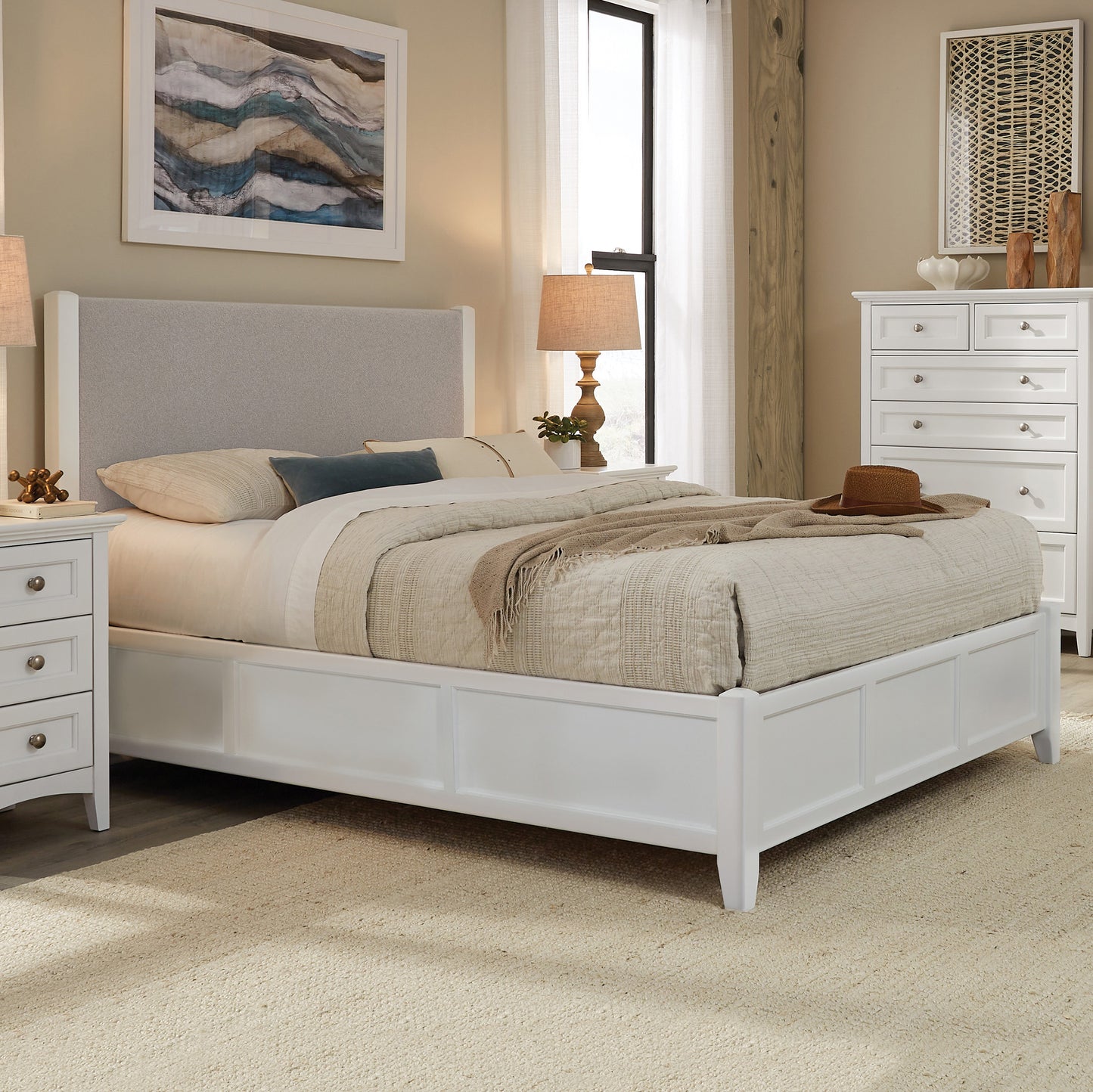 McKenzie Upholstered Panel Bed