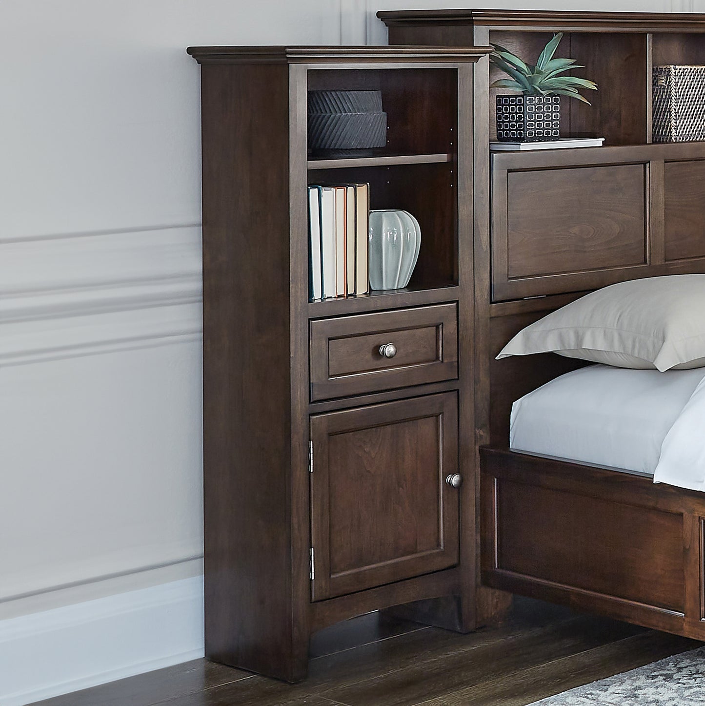 McKenzie Bookcase Headboard Piers