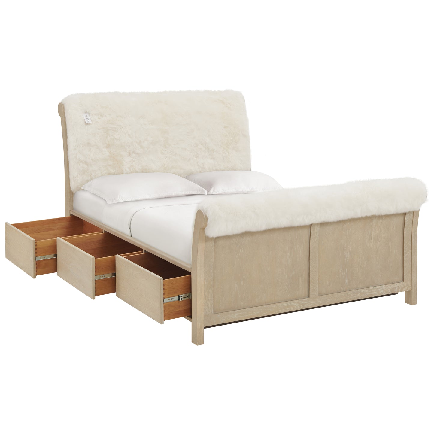 Catalina Sheepskin Storage Bed