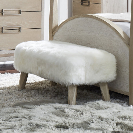 Catalina Sheepskin Bench