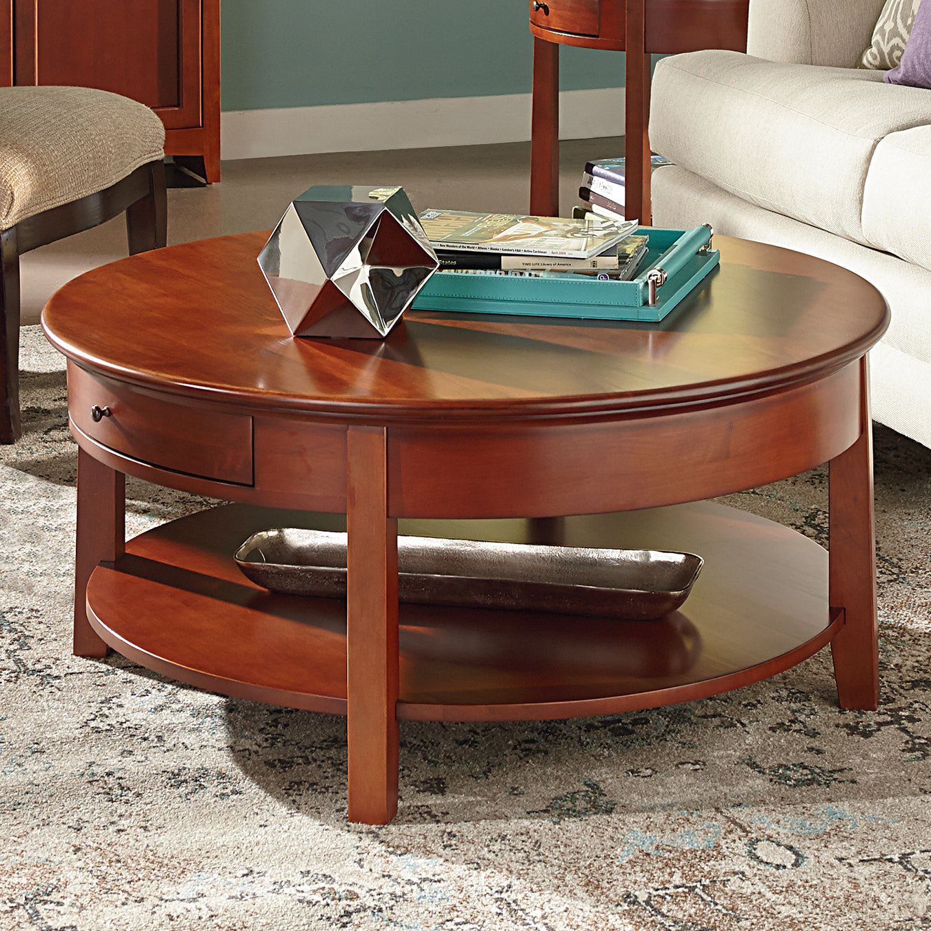 McKenzie Round Cocktail Table 40"D