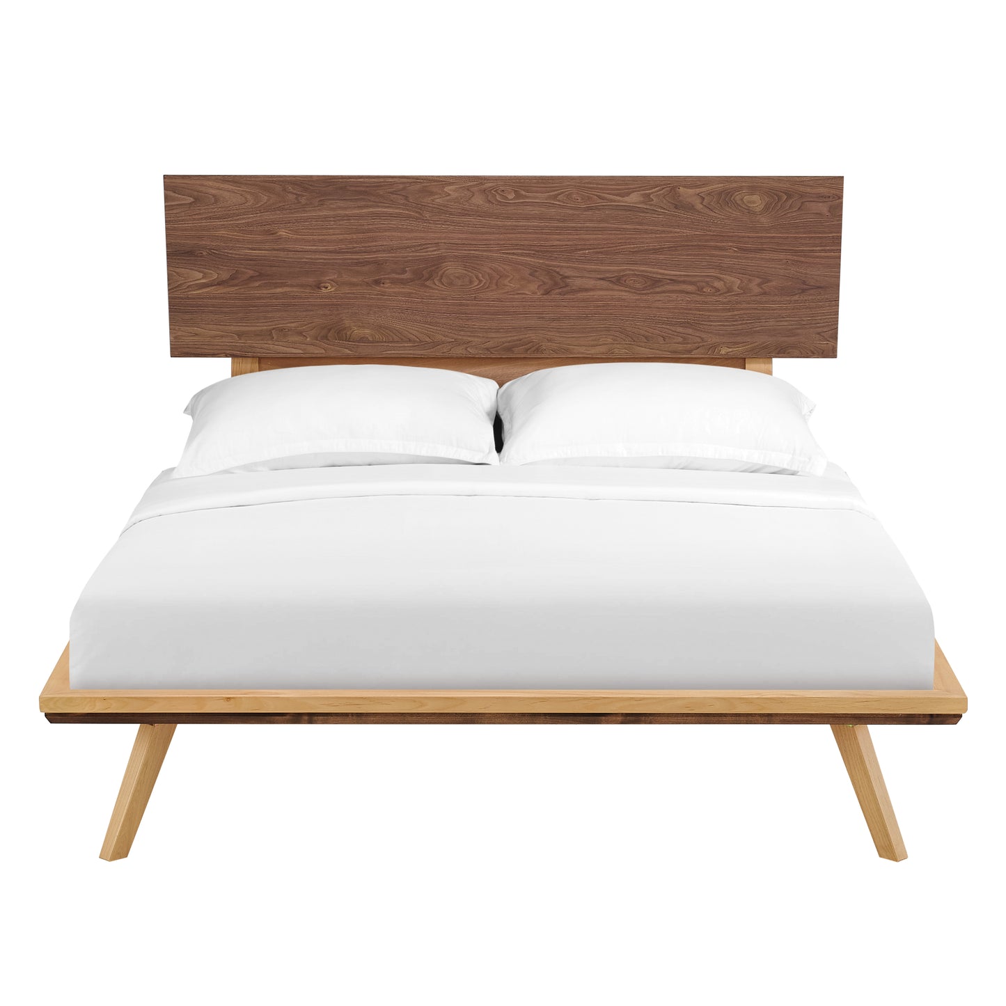 Addison Black Walnut Adjustable Headboard Platform Bed