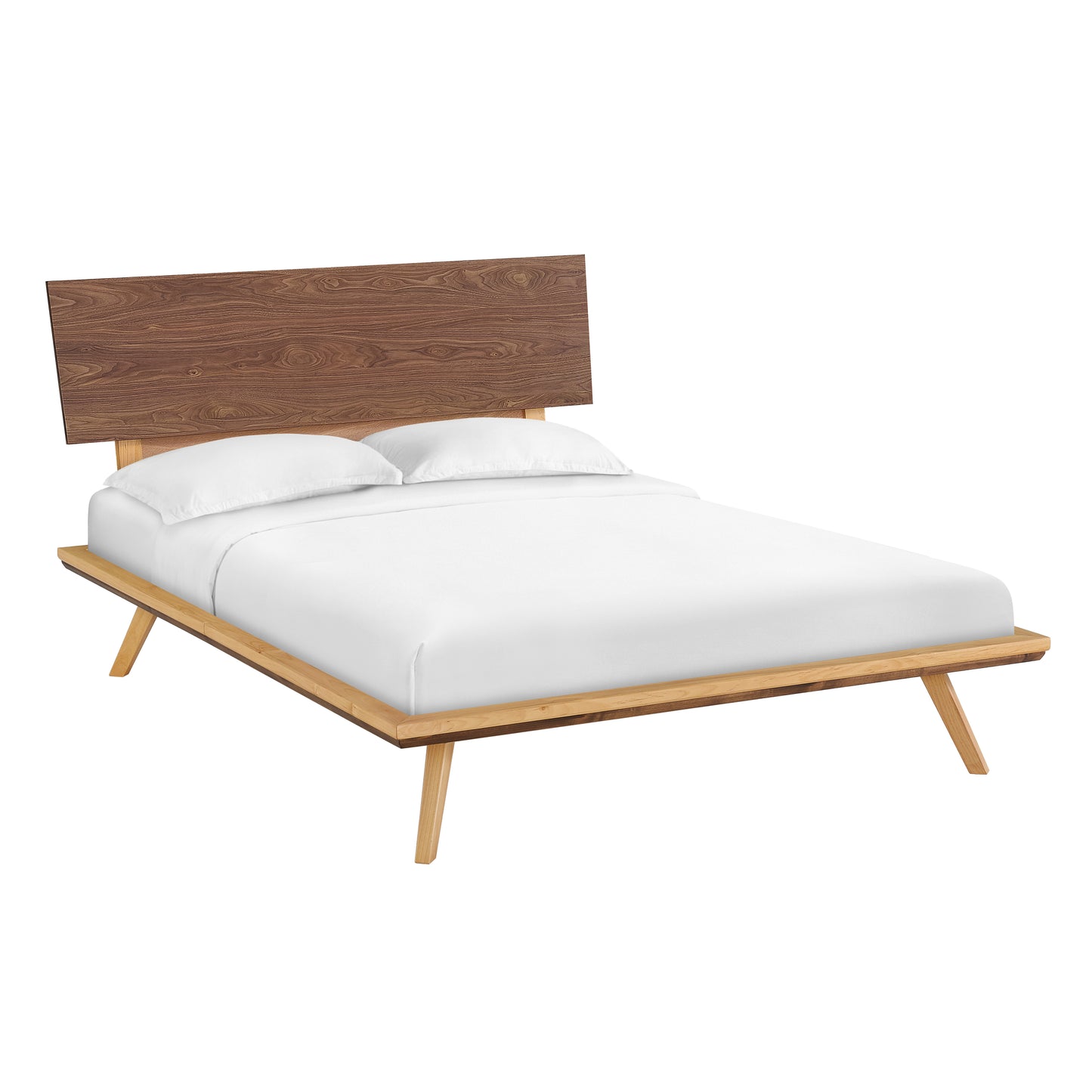 Addison Black Walnut Adjustable Headboard Platform Bed