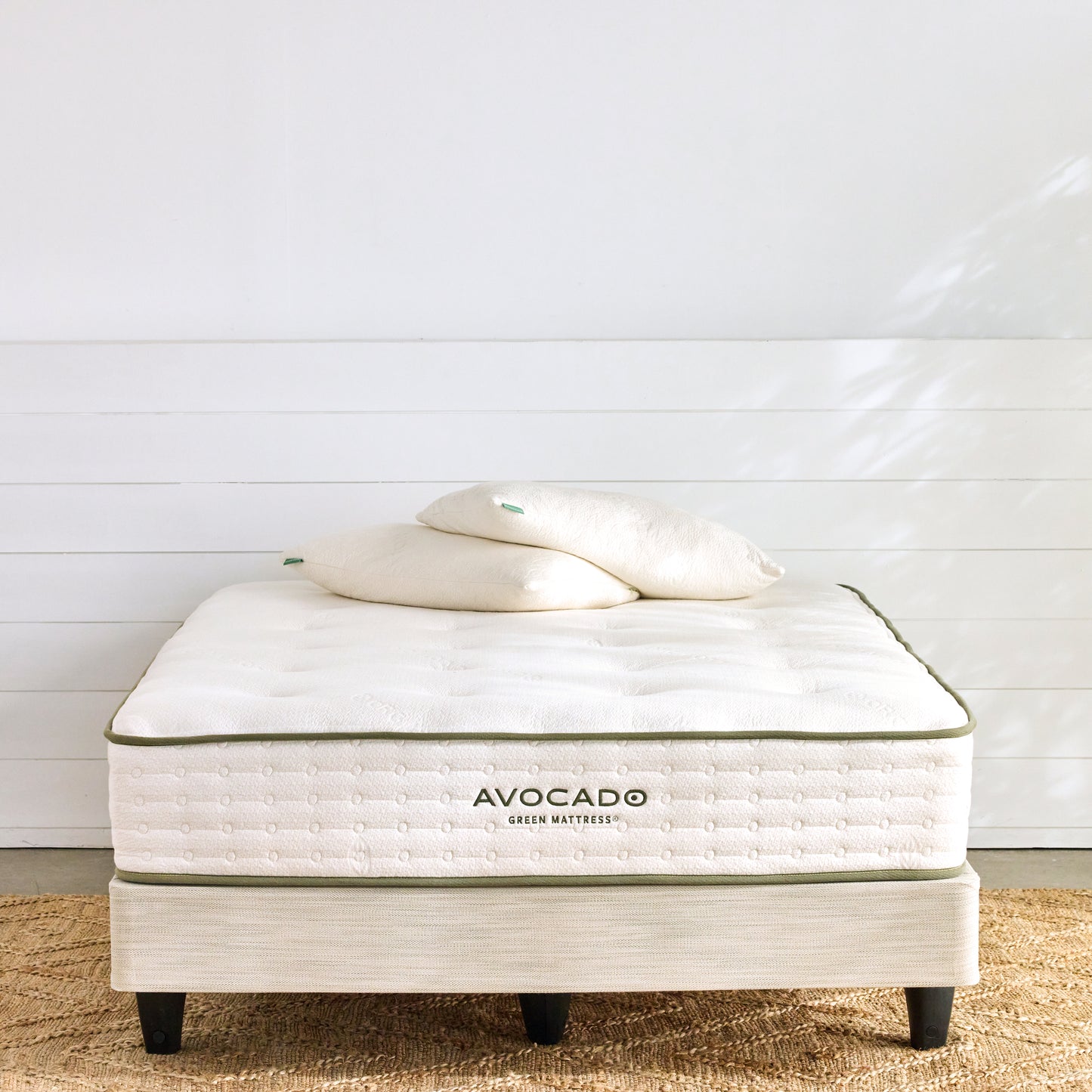 Avocado Green Mattress Foundation with Legs