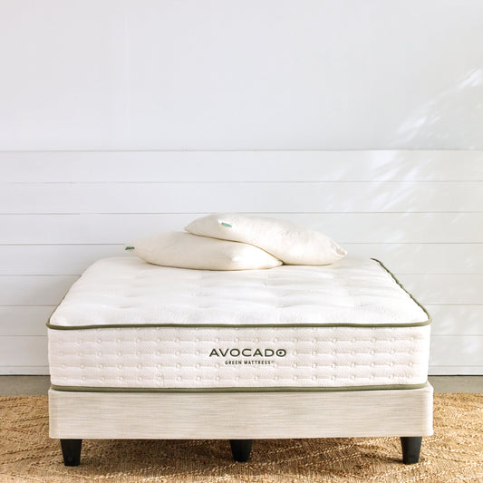 Avocado Green Mattress Foundation with Legs